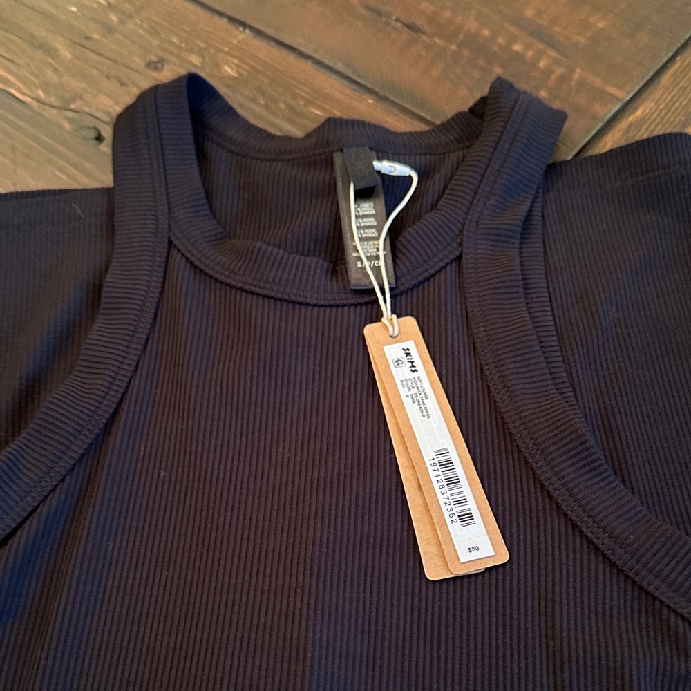 NWT Skims Black Maxi dress with tags size small